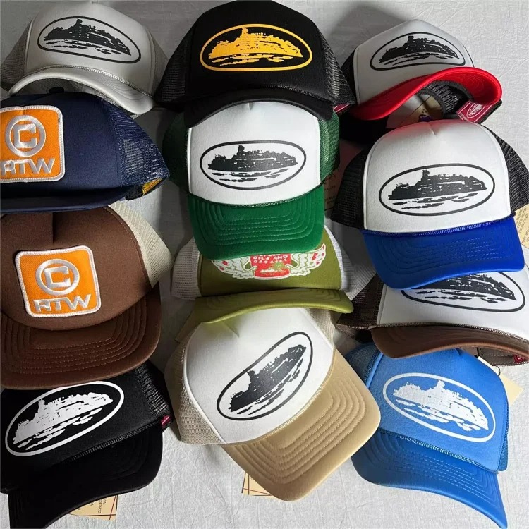 corteiz crtzrtw trucker hat cap collection of many hats