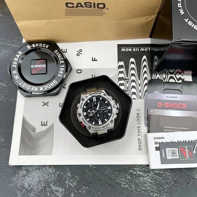 Casio&luminous men's sports waterproof steel heart b100