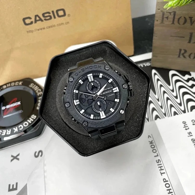 Casio&luminous men's sports waterproof steel heart b100