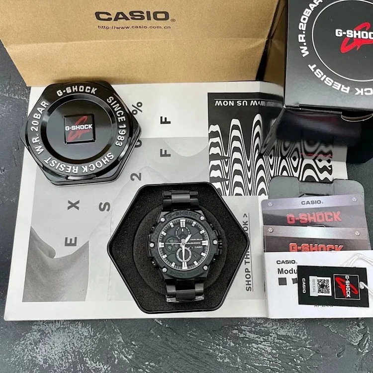 Casio&luminous men's sports waterproof steel heart b100