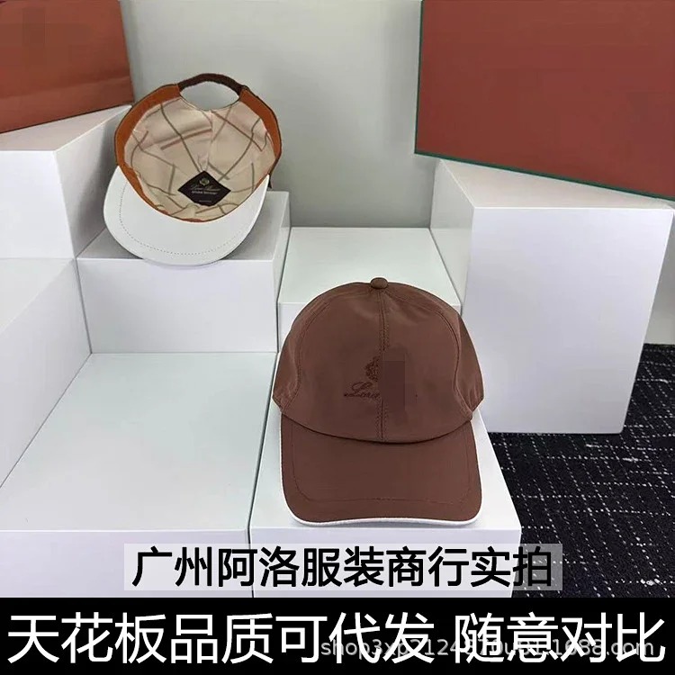 1P's cap letter embroidery four seasons double-layer soft top baseball cap elastic adjustment outdoor sun protection same style for men and women