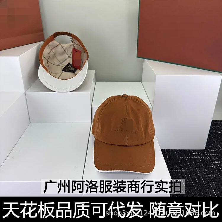 1P's cap letter embroidery four seasons double-layer soft top baseball cap elastic adjustment outdoor sun protection same style for men and women