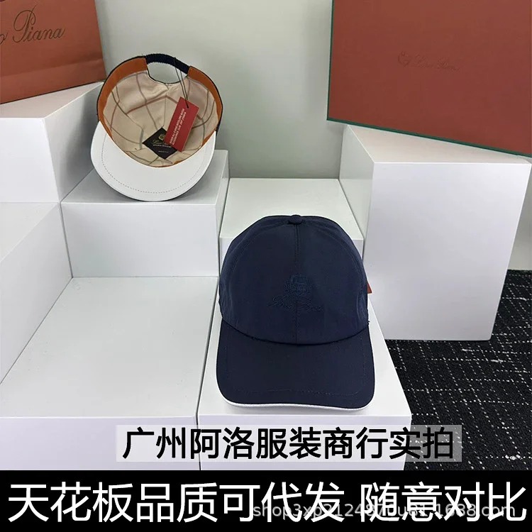 1P's cap letter embroidery four seasons double-layer soft top baseball cap elastic adjustment outdoor sun protection same style for men and women