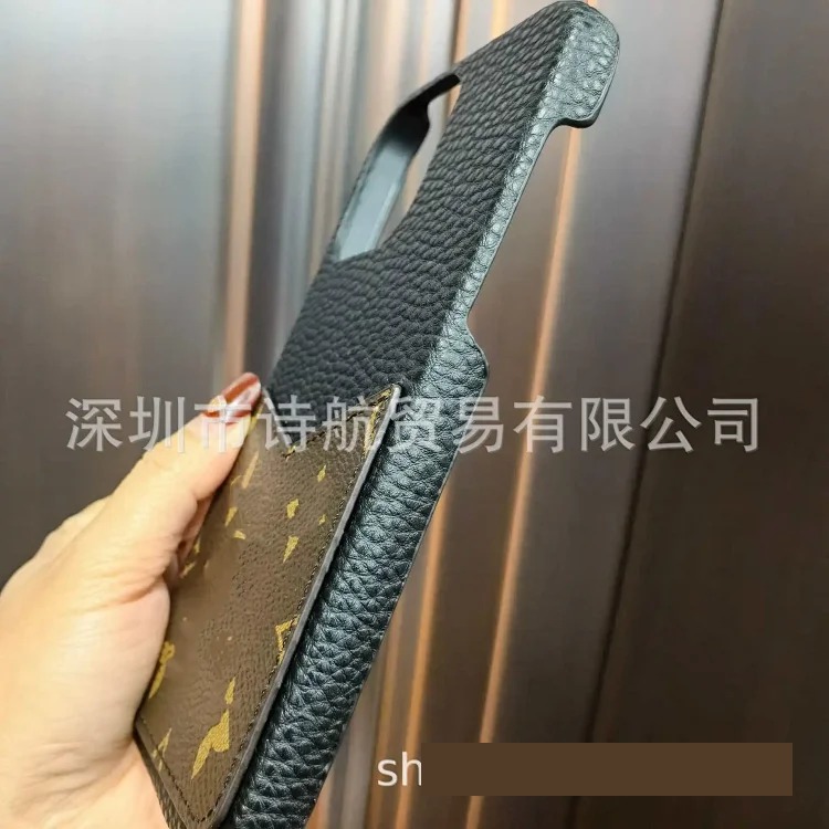 The new model is suitable for Apple series retro high-end luxury mobile phone case, simple plug-in card, popular protective case