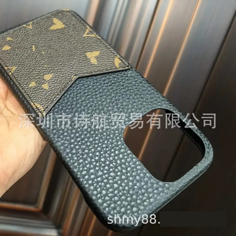 The new model is suitable for Apple series retro high-end luxury mobile phone case, simple plug-in card, popular protective case