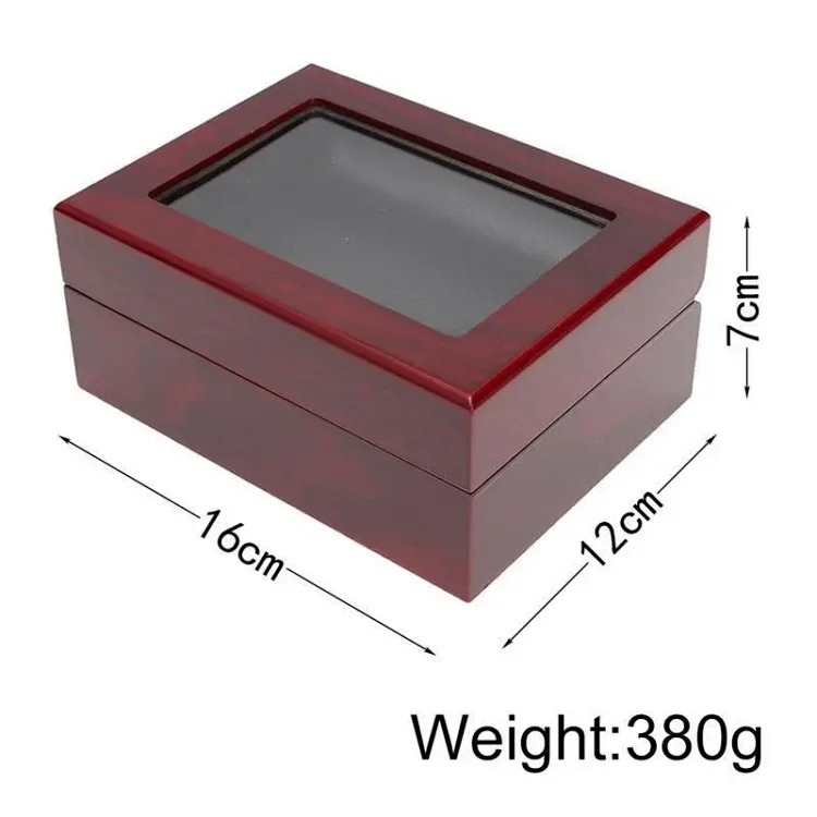 Jewelry Box Packaging Wooden Box Porous Champion Ring Set Box Ring Jewelry Box Wholesale Factory Direct Sales