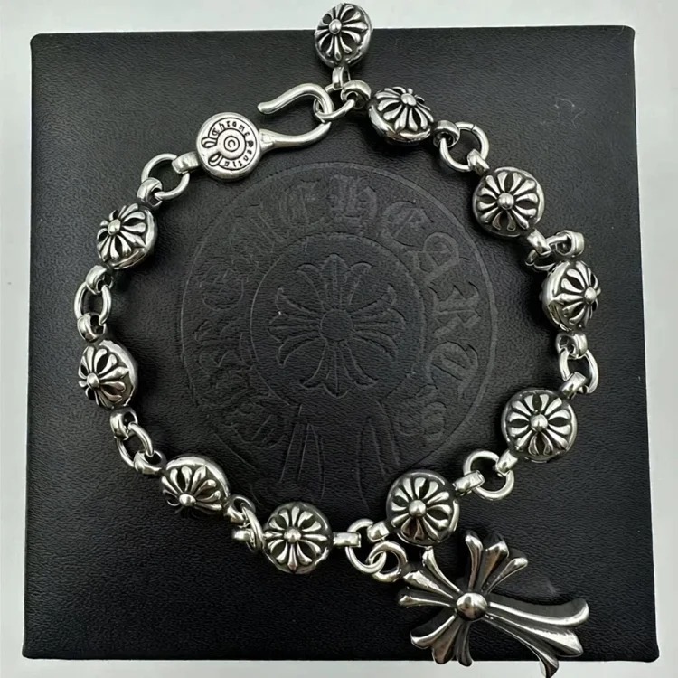Chrome Hearts Vintage Unisex Silver Bracelet