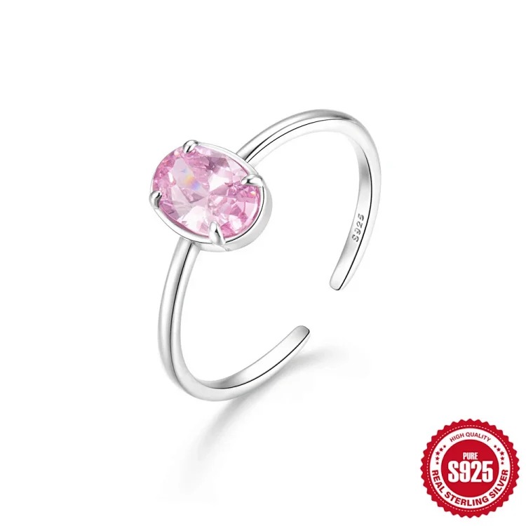 Fashion Luxury Zircon Silver Ring