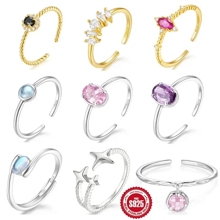 Fashion Luxury Zircon Silver Ring
