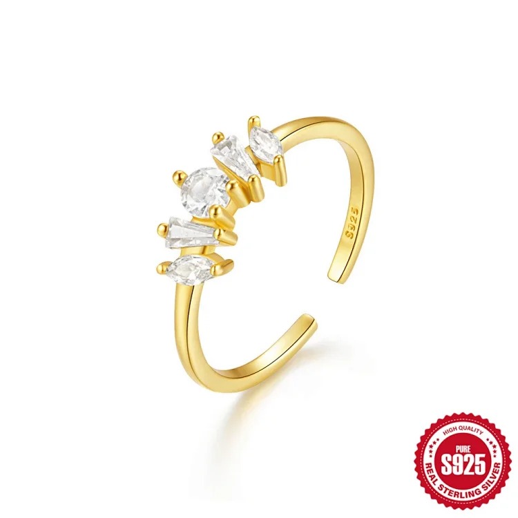 Fashion Luxury Zircon Silver Ring