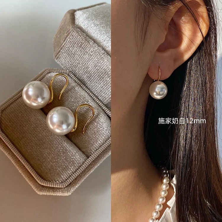 New Premium Pearl Silver Earrings