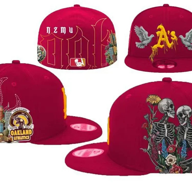 Baseball cap large head circumference non-adjustable flat brim hat