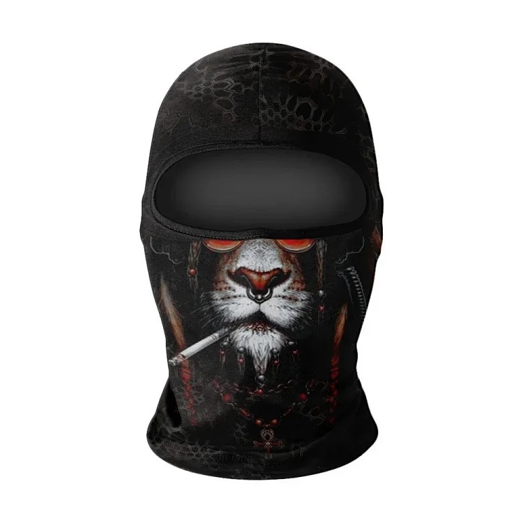 Headgear motorcycle sun protection motorcycle ice silk windproof skull mask for men and women breathable and sweat-wicking full face neck scarf hood