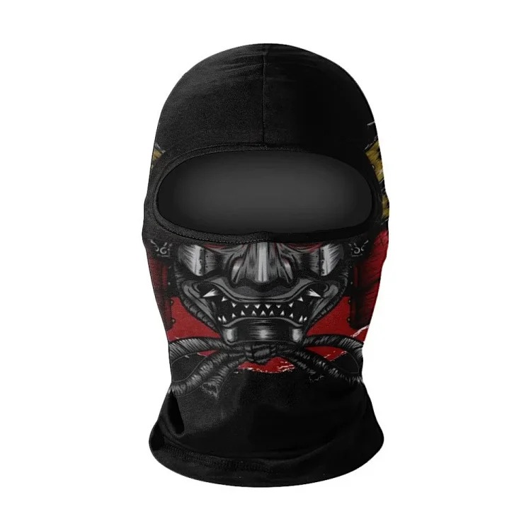 Headgear motorcycle sun protection motorcycle ice silk windproof skull mask for men and women breathable and sweat-wicking full face neck scarf hood