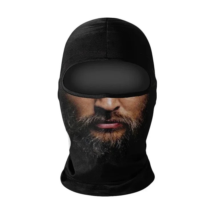 Headgear motorcycle sun protection motorcycle ice silk windproof skull mask for men and women breathable and sweat-wicking full face neck scarf hood