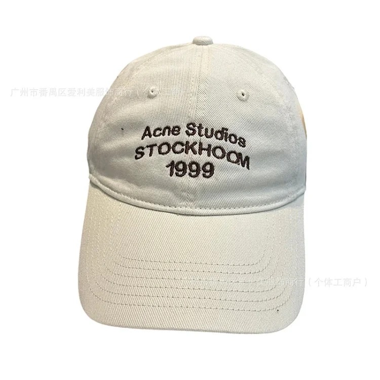 New style simple solid color soft top hat women's fashion Korean style simple baseball cap letter embroidered peaked cap men's style
