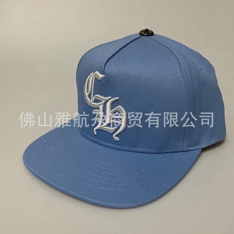 Men's Hat Korean Style CH Mesh Sun Hat Baseball Cap Adjustable Sun Protection Peaked Hat Women's Summer Cool Letter Embroidery
