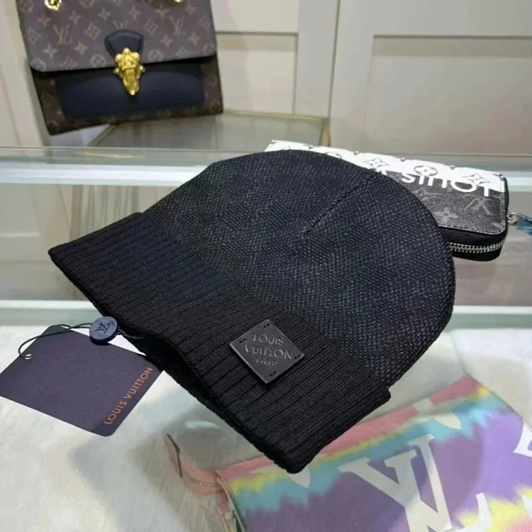Versatile fashion trendy scarf and hat two-piece set ( )