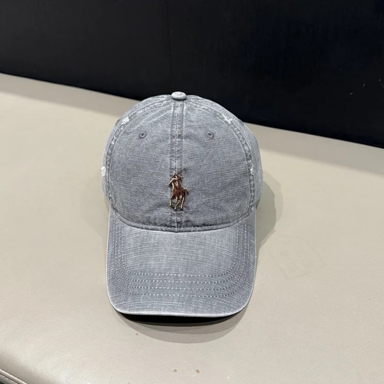 Spring and summer new hats women's personalized baseball caps with holes, large head circumference, cotton peaked caps, sun protection hats