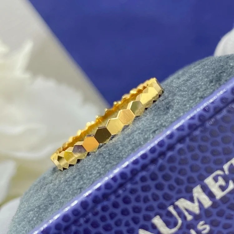 CHAU RING 925 sier Bee My Love Honeycomb Ring Spliced ​​Ring