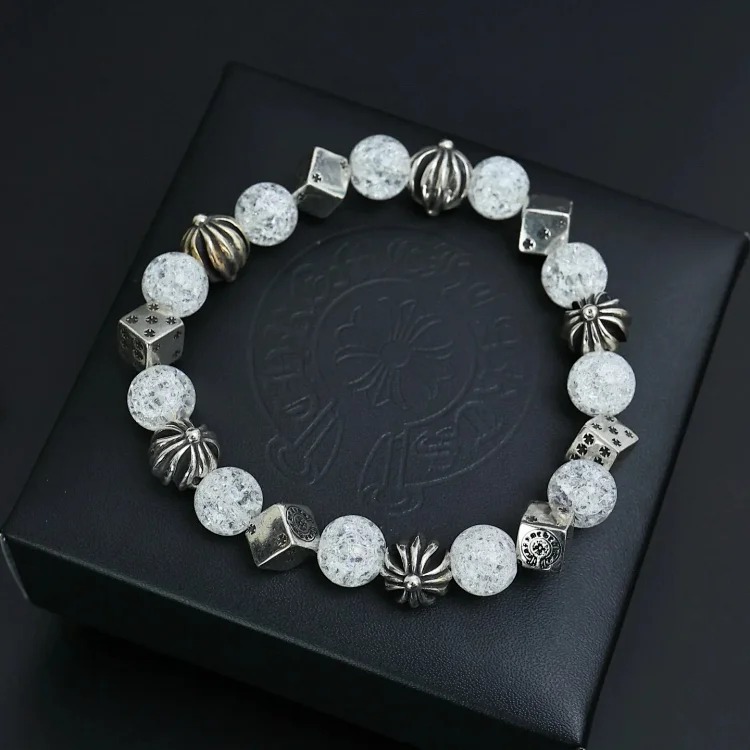Chr Ome Hea Rts Bracelets