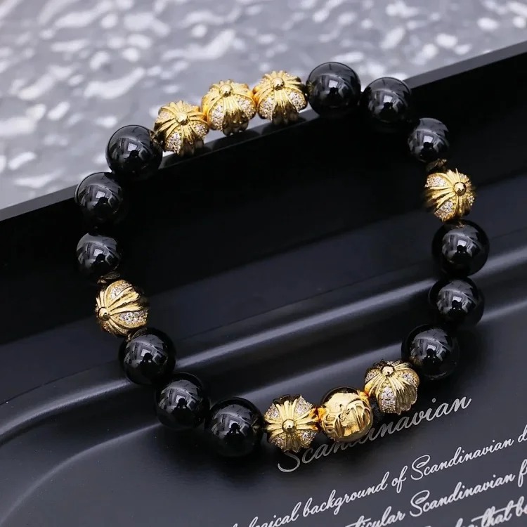 Chr Ome Hea Rts Bracelets